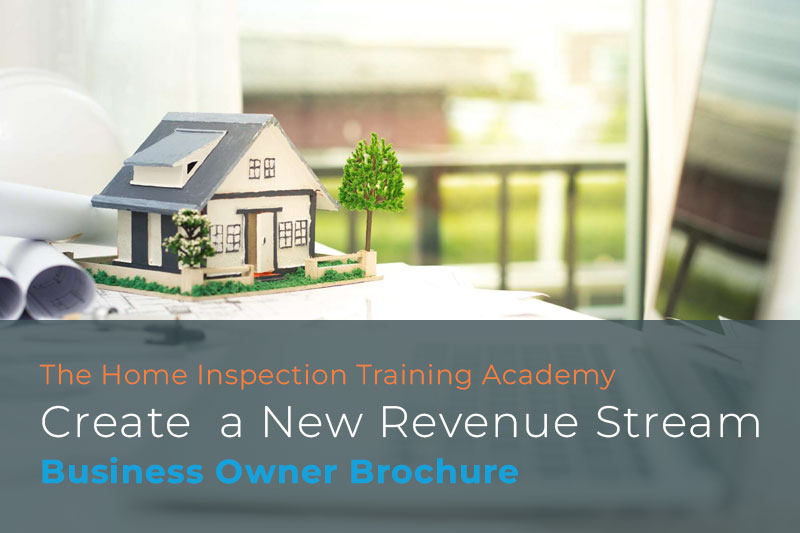 Business Owner Brochure Thumbnail with a photo of a small model house and blueprints